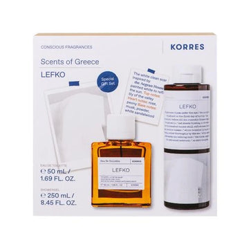 KORRES Scents of Greece LEFKO – Σετ Δώρου με Καθαρό, Φρέσκο Άρωμα